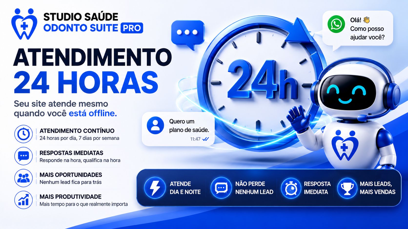 Atendimento 24h para Corretores de Planos de Saúde e Odonto